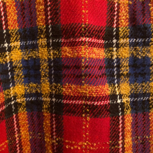 Amanda Uprichard Red Scotch Plaid Makenna Mini Dress - Picture 8 of 8